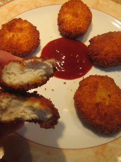 Una foto de Nuggets de pollo caseros