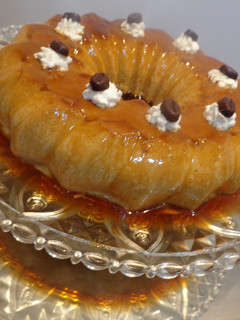Una foto de Flan de café y Baileys
