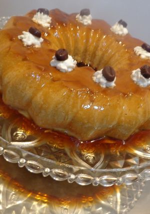 Una foto de Flan de café y Baileys