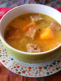 Una foto de Sopa de hinojo y calabaza