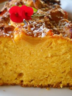 Una foto de Bizcocho de ricotta y zanahoria