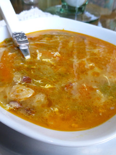 Una foto de Sopa de ajo riojana