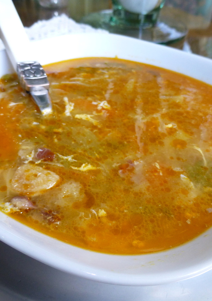Una foto de Sopa de ajo riojana