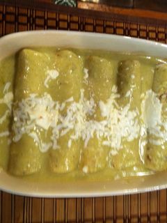 Una foto de Enchiladas verdes como en Guadalajara
