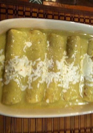 Una foto de Enchiladas verdes como en Guadalajara