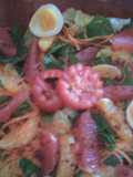 Ensalada de lechuga, espinacas y cítricos