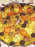 Arroz al horno con restos del cocido