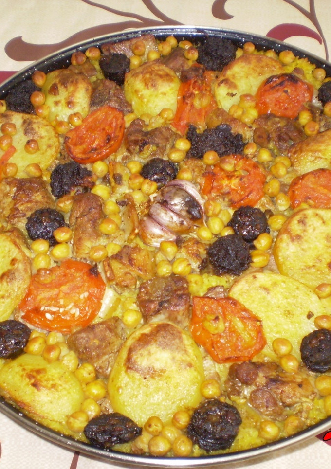 Una foto de Arroz al horno con restos del cocido