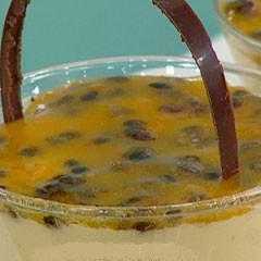 Una foto de Mousse de Mburucuyá