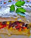 Pescadilla rellena con verdura