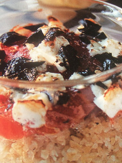 Una foto de Gratinado de arroz integral con tomates y queso feta