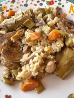 Una foto de Arroz del huerto