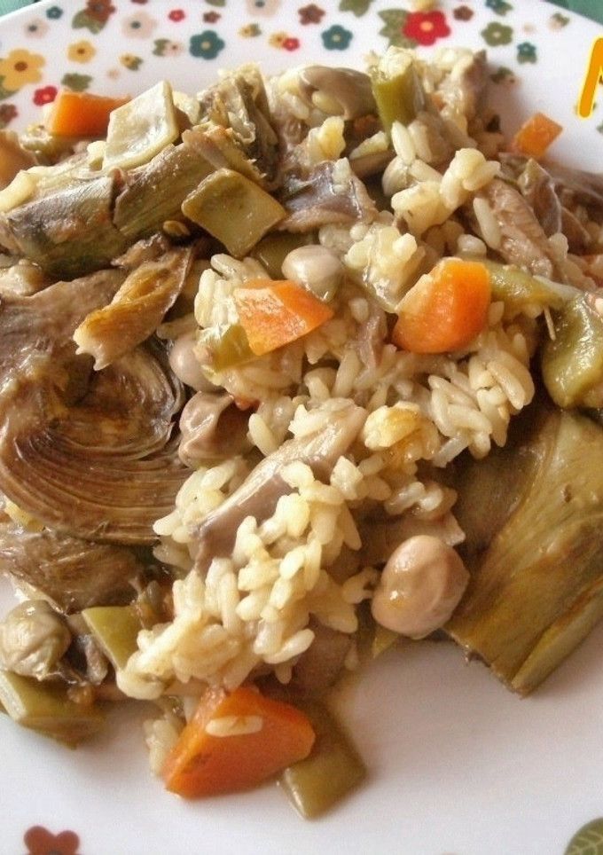 Una foto de Arroz del huerto