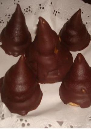 Una foto de Copitos de dulce de leche y chocolate