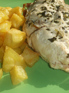 Una foto de Pechugas de pollo rellenas al horno