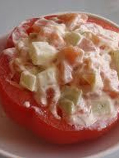 Una foto de Tomates rellenos de queso