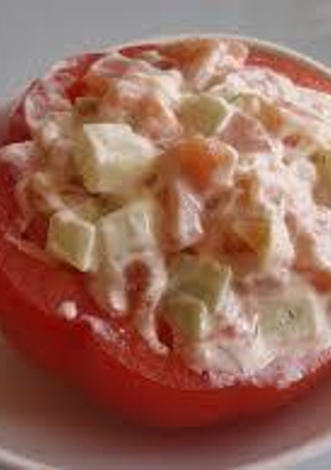 Una foto de Tomates rellenos de queso