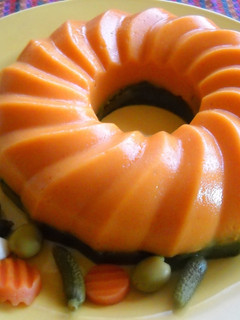 Una foto de Pastel de verduras bicolor