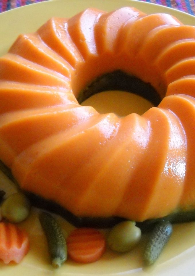 Una foto de Pastel de verduras bicolor