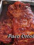 Costela de porco ao molho de barbecue