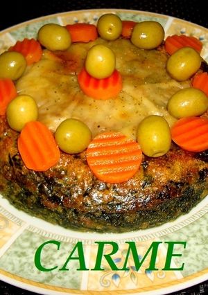 Una foto de Pastel de espinacas y carne