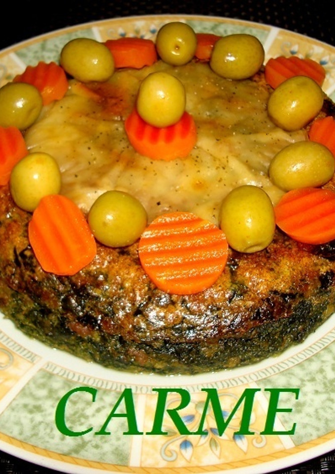 Una foto de Pastel de espinacas y carne