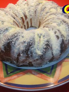 Una foto de Bundt cake bombón de coco