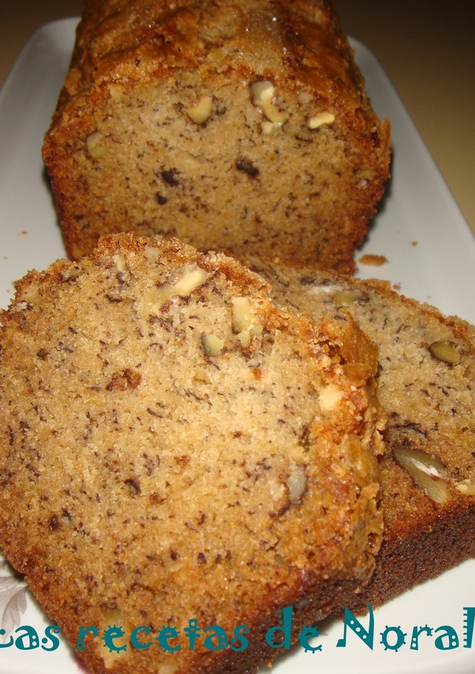 Una foto de Budín de banana y nuez