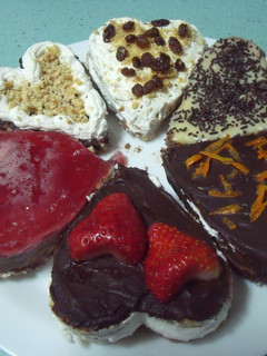 Una foto de Mini tartas corazones Eva