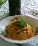 Arroz gallo pinto a mi manera
