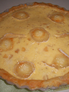 Una foto de Quiche de cebolla con queso de Cabra