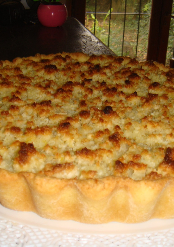 Una foto de Tarta de dulce de leche y coco