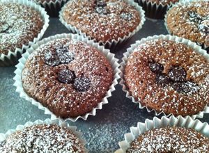 Foto principal de Madalenas de chocolate con pepitas de chocolate