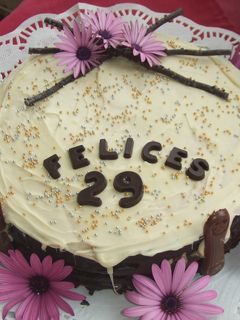 Una foto de Torta de cumpleaños "Margaritas"