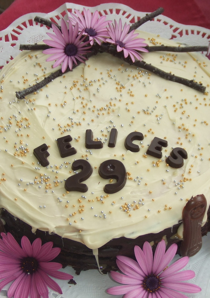Una foto de Torta de cumpleaños "Margaritas"
