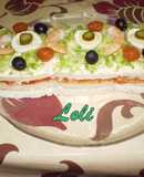 Pastel vegetal agridulce