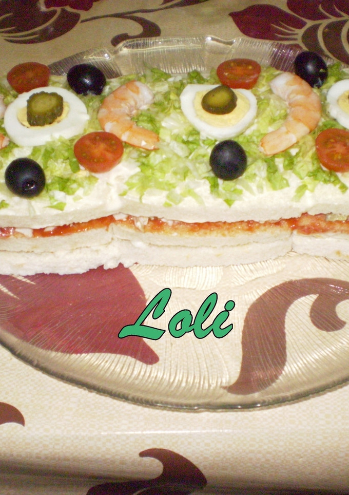 Una foto de Pastel vegetal agridulce