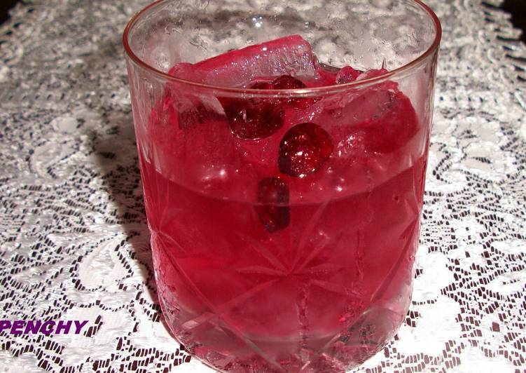 Delicia morada con arándanos