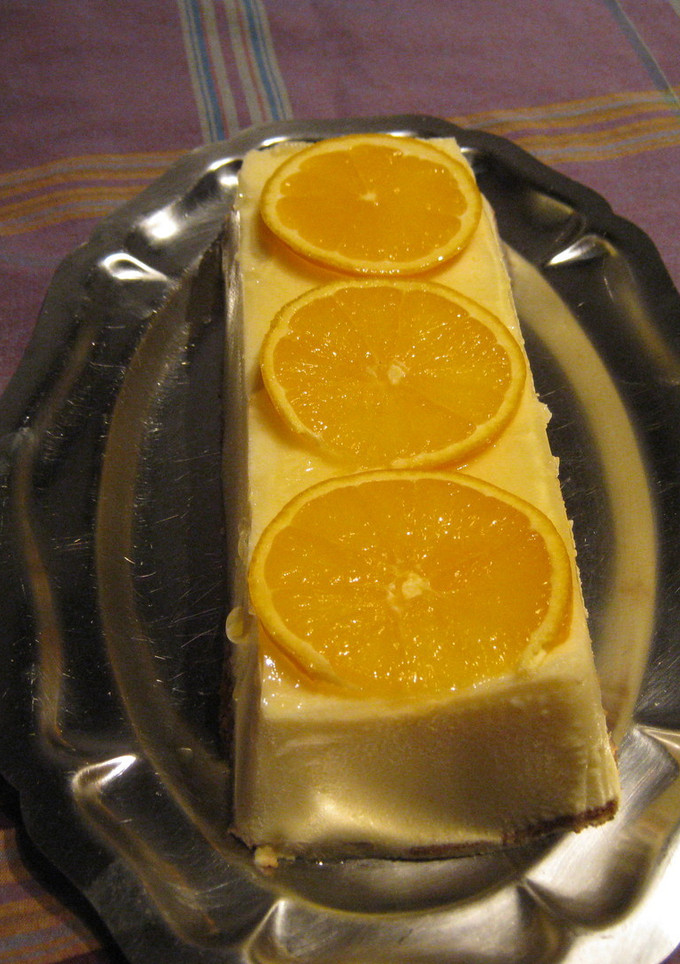 Una foto de Pastel fresquito de naranja