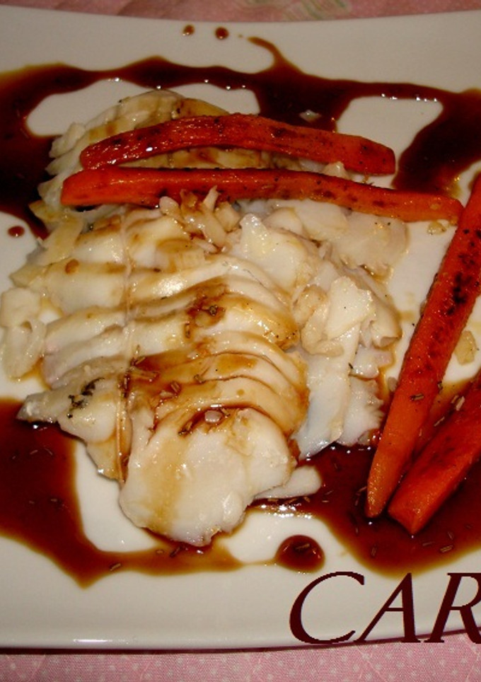 Una foto de Bacalao con salsa de soja y miel