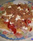 Ensalada de spaguetti fácil