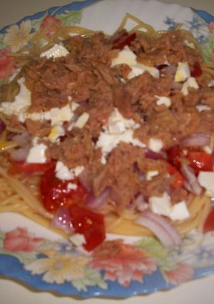 Una foto de Ensalada de spaguetti fácil