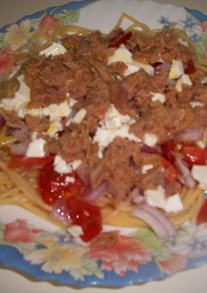 Una foto de Ensalada de spaguetti fácil