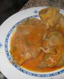 Manitas de cerdo en salsa