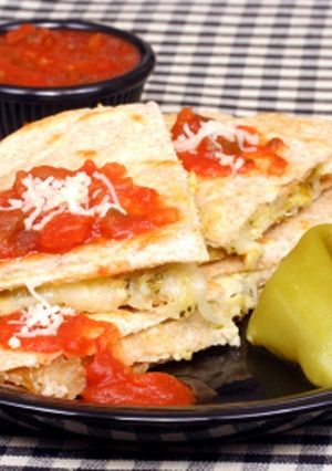 A picture of Chicken Quesadillas.