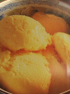 Una foto de Semifreddo de mandarinas