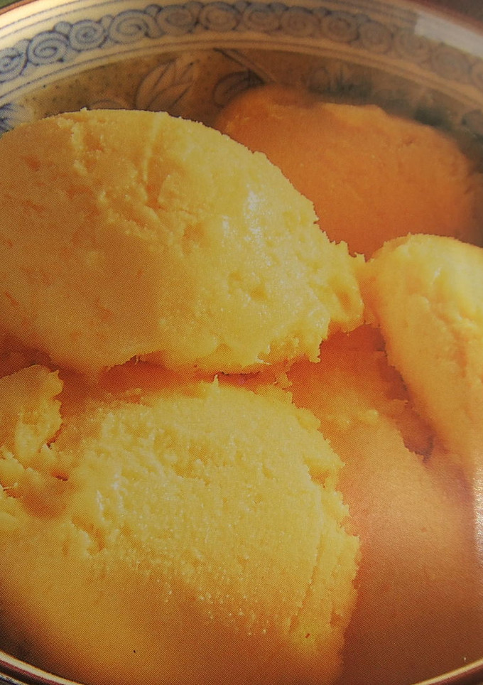 Una foto de Semifreddo de mandarinas