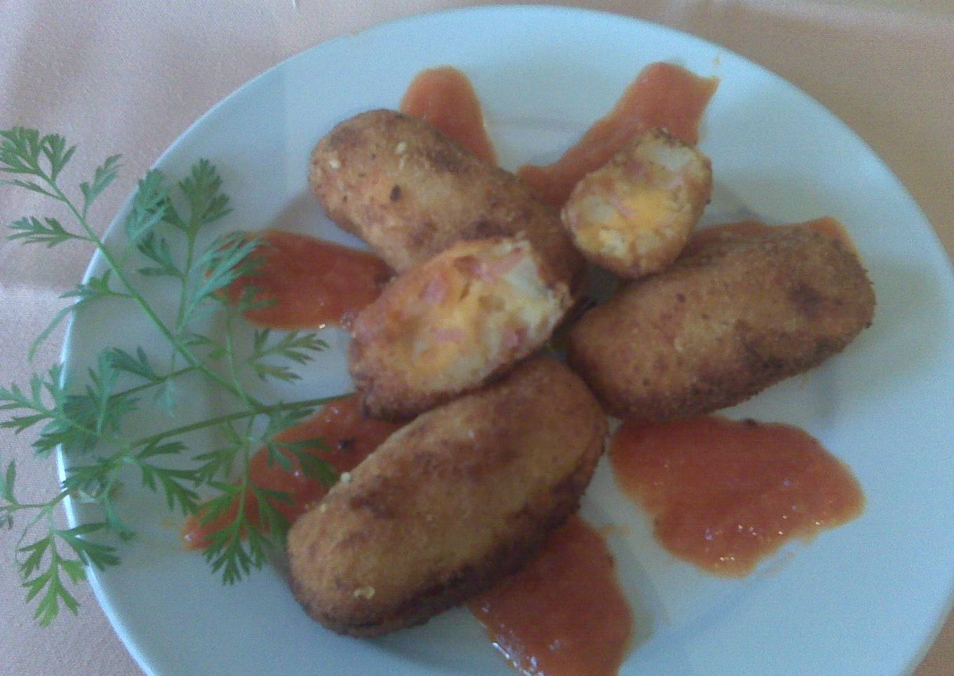 Croquetas de papa y camote (batata)