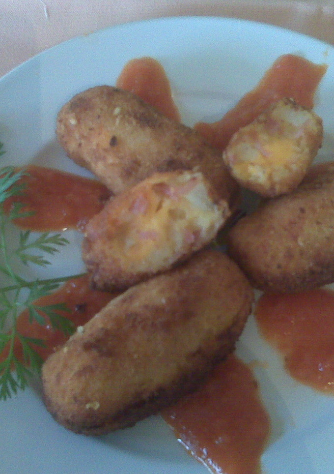 Una foto de Croquetas de papa y camote (batata)