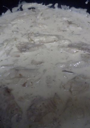 Una foto de Pescado en crema